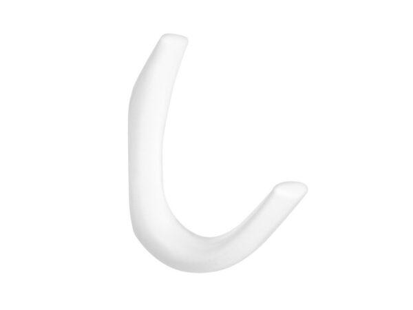 Agățătoare cuier Belluna, finisaj alb lucios, H:66 mm
